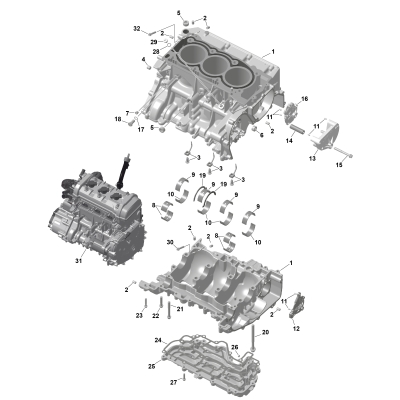 01- ROTAX - Crankcase
