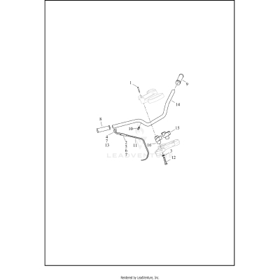 HANDLEBAR AND THROTTLE CONTROL - XL1200CX