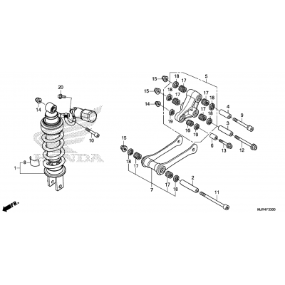 REAR SHOCK ABSORBER