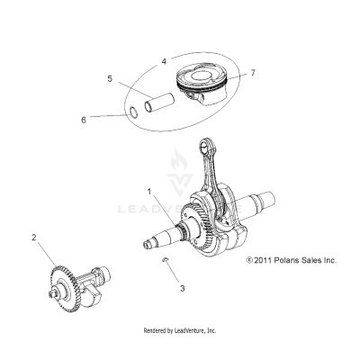 ENGINE, CRANKSHAFT, PISTON and BALANCE SHAFT - A19SHE57FP (49RGRPISTON12RZR570)