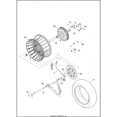 WHEEL, REAR