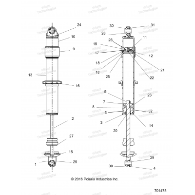 Suspension, Front Shock Internals