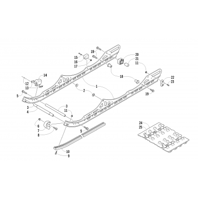 SLIDE RAIL AND TRACK ASSEMBLY