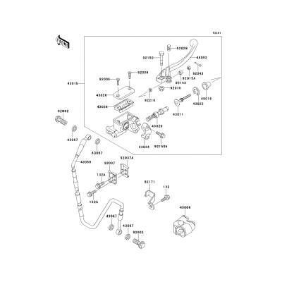 Front Master Cylinder(KX500-E15)