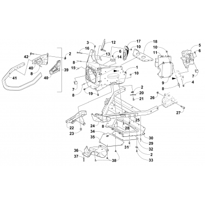 FRONT BUMPER AND FRAME ASSEMBLY