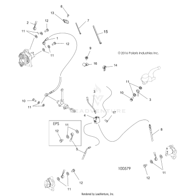BRAKES, BRAKE LINES - A20SEE50A1/A5/CA1/CA5 (100579)