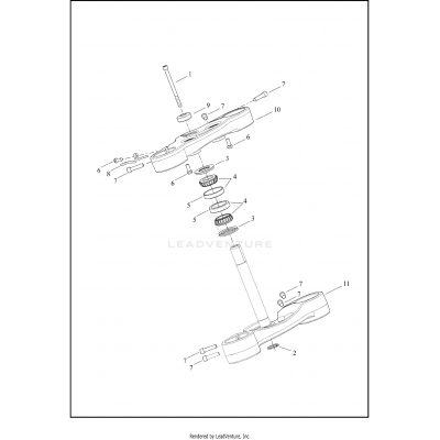 FORK BRACKETS, FRONT - FXLRS