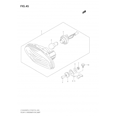 REAR COMBINATION LAMP (LT-A500XPZL2 E33)