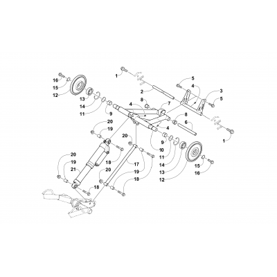 REAR SUSPENSION REAR ARM ASSEMBLY