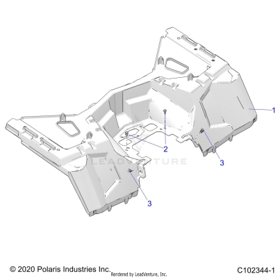 BODY, REAR CAB - A25SXE95PP (C102344-1)