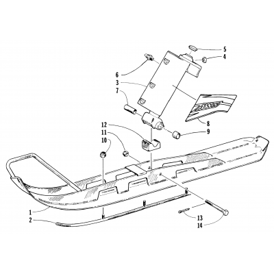 SKI AND SPINDLE ASSEMBLY