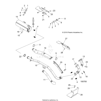 ENGINE, EXHAUST - A17SUH57N5 [100700]