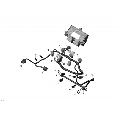 10- Engine Harness And Electronic Module