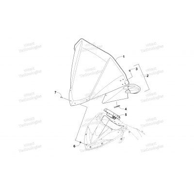 WINDSHIELD AND INSTRUMENTS ASSEMBLIES