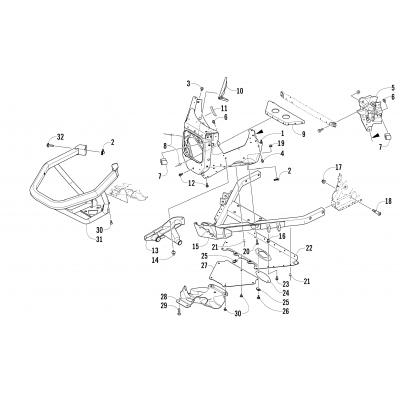 FRONT BUMPER AND FRAME ASSEMBLY