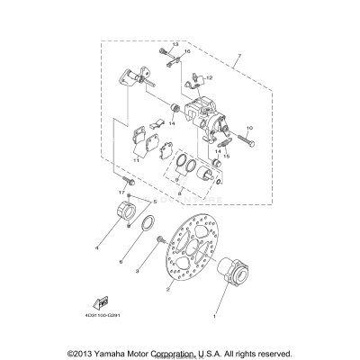REAR BRAKE CALIPER