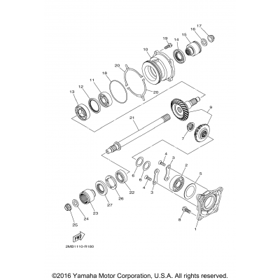 Middle Drive Gear