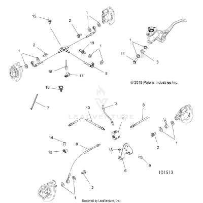BRAKES, BRAKE LINES - A19SYE95BV [101513]