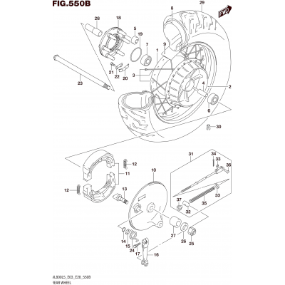 REAR WHEEL (VL800L5 E33)