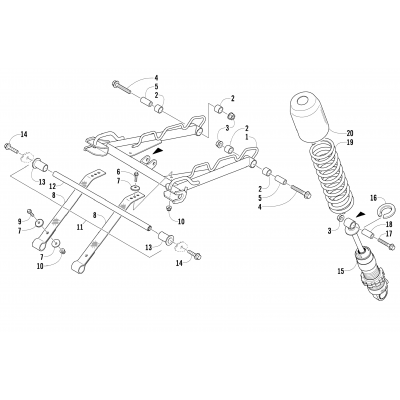 REAR SUSPENSION FRONT ARM ASSEMBLY