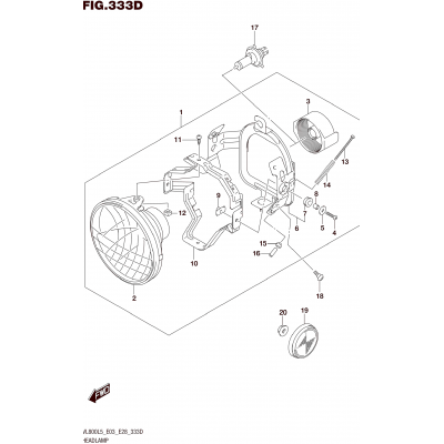 HEADLAMP (VL800TL5 E28)