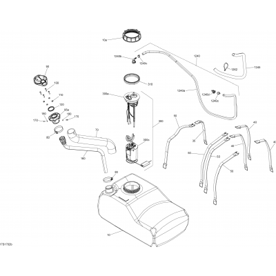 Fuel System - Model without Suspension
