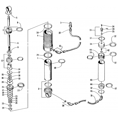 REAR SUSPENSION - FRONT ARM SHOCK ABSORBER