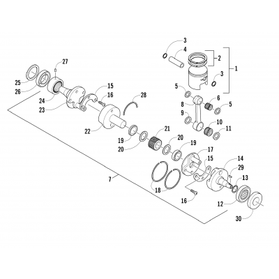 PISTON AND CRANKSHAFT