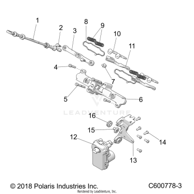 ENGINE, EXHAUST VALVE ASM. - S20EKL8RS ALL OPTIONS (600778-3)