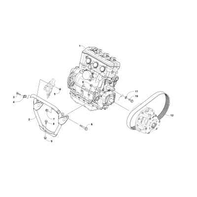 ENGINE AND RELATED PARTS