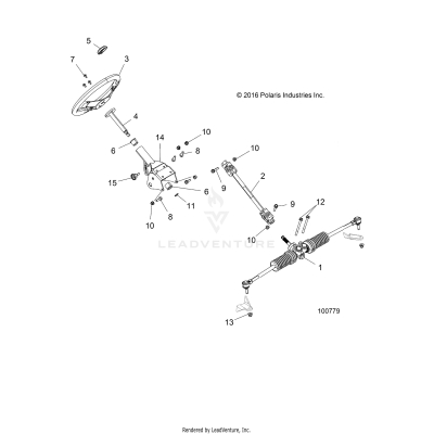 STEERING, STEERING ASM. - A17HAA15N7 (100779)