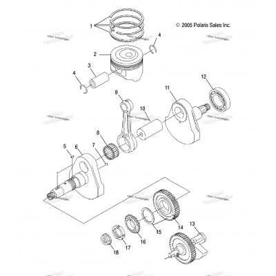 Engine, Crankshaft & Piston