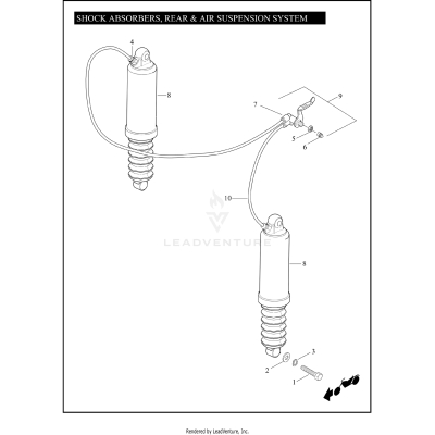SHOCK ABSORBERS, REAR & AIR SUSPENSION SYSTEM