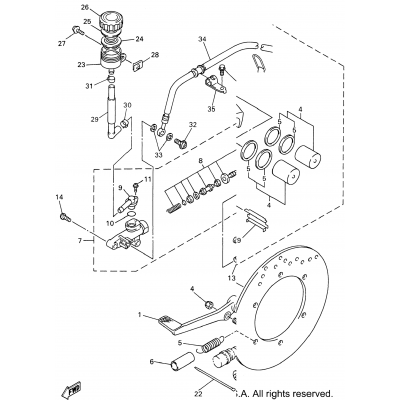 Rear Brake Caliper