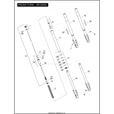 FRONT FORK - XR1200X