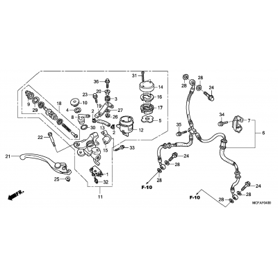 FRONT BRAKE MASTER CYLINDER