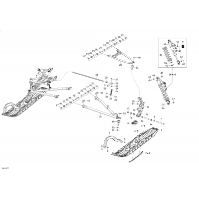 07- Front Suspension And Ski XTRIM - 600HO E-TEC - RE