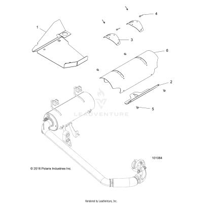 ENGINE, EXHAUST SYSTEM SHIELDS - A17DAA57F5 (101084)