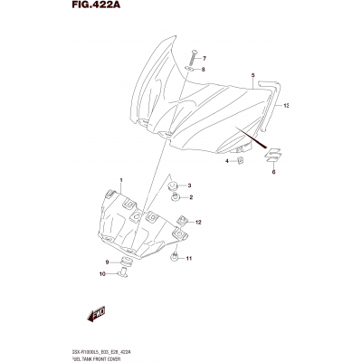 FUEL TANK FRONT COVER