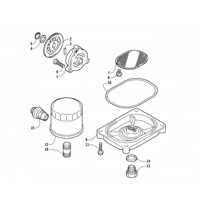 OIL FILTER/PUMP ASSEMBLY