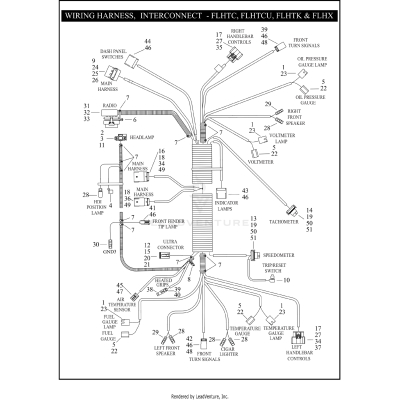 WIRING HARNESS, INTERCONNECT - FLHTC, FLHTCU, FLHTK & FLHX