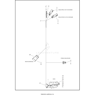 WIRING HARNESS, ENGINE (2 OF 3)