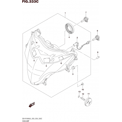 HEADLAMP (GSX-R1000L5 E33)