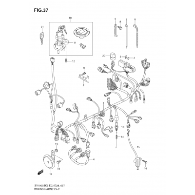 WIRING HARNESS (SV1000) (NOT FOR US MARKET)