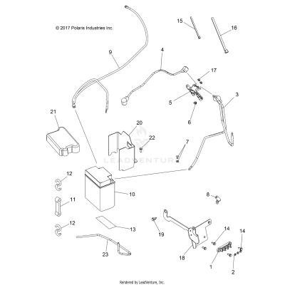 ELECTRICAL, BATTERY - A19SHE57FP (101376)