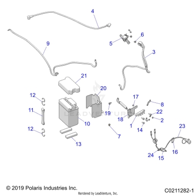 ELECTRICAL, BATTERY - A20SEE50A1/A5/CA1/CA5 (C0211282-1)