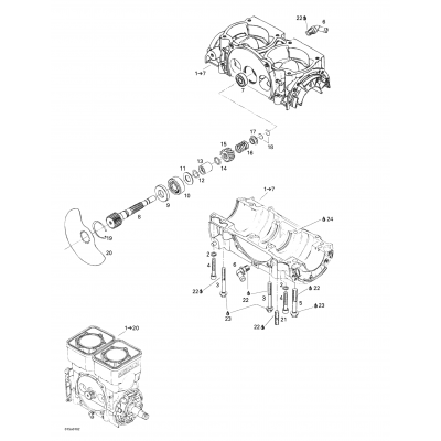 Crankcase, Rotary Valve