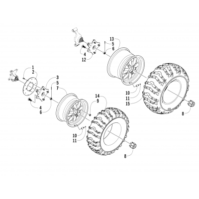 WHEEL AND TIRE ASSEMBLY