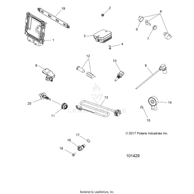 ELECTRICAL, SWITCHES, SENSORS, ECU and CONTROL MODULES - A19SVE95FR [101429]