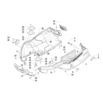 BELLY PAN AND FRONT BUMPER ASSEMBLY